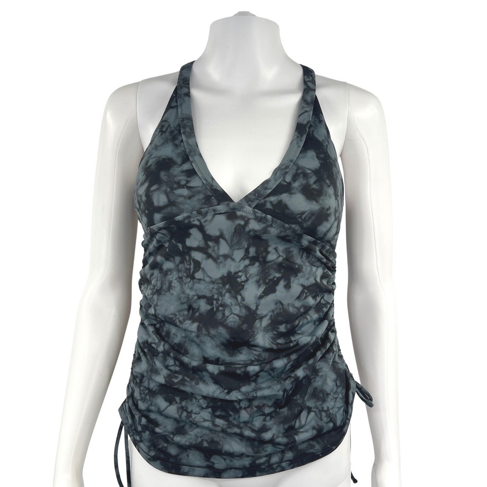 Athleta Shadow Dye Side Scrunch Tankini Top Tie Dye 416831 Size Small